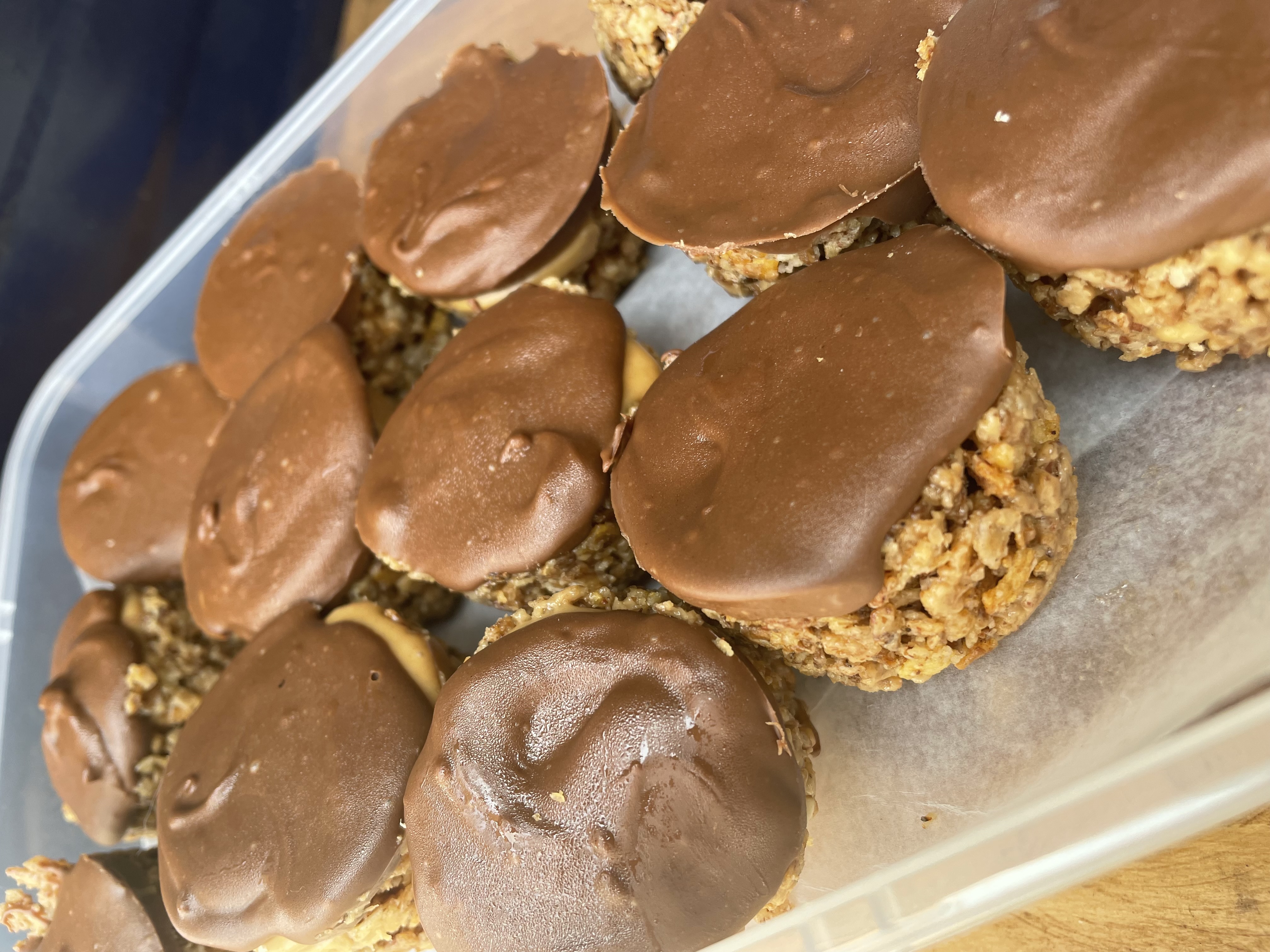 peanut butter cups on cycling tour