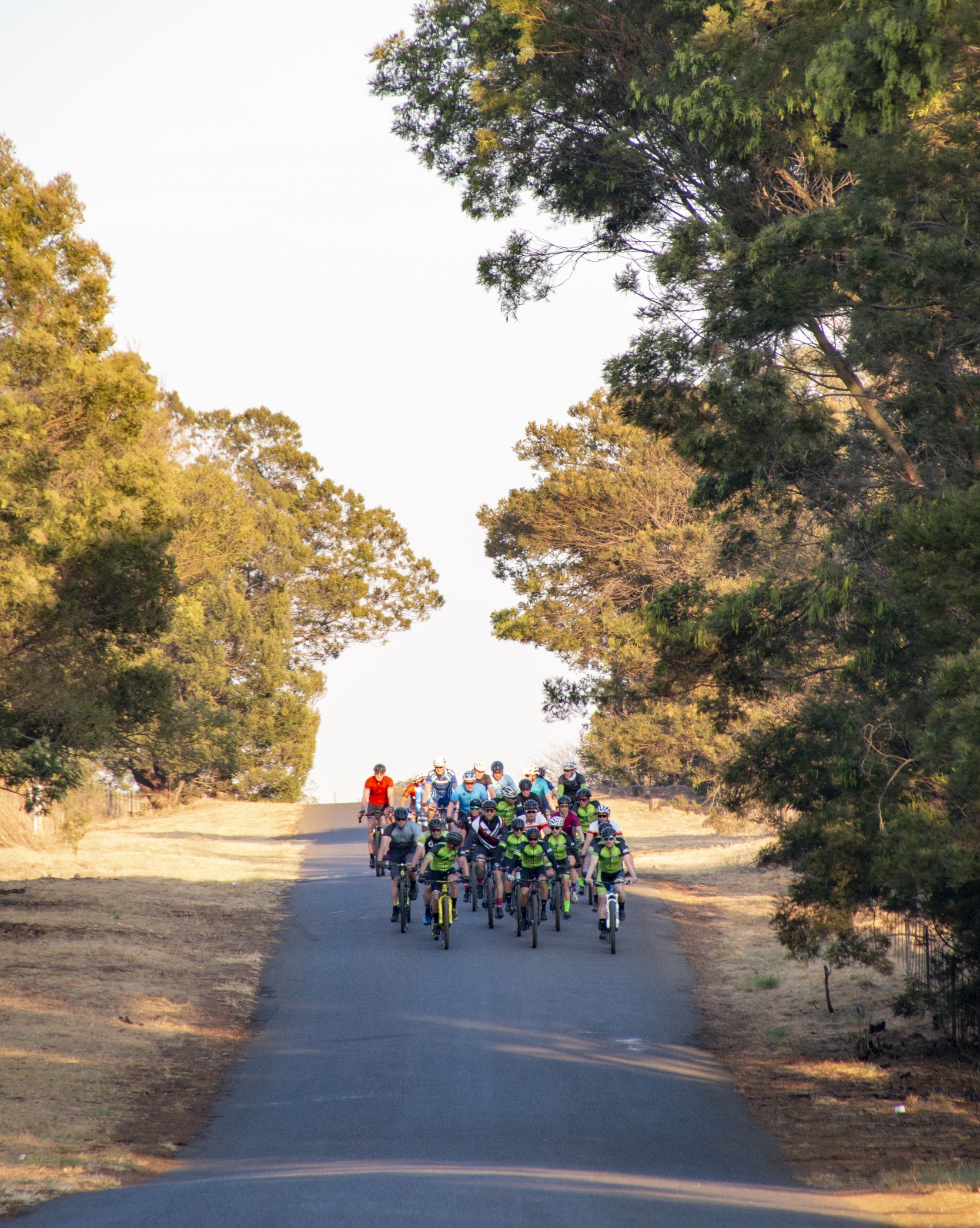 group at the start of the race