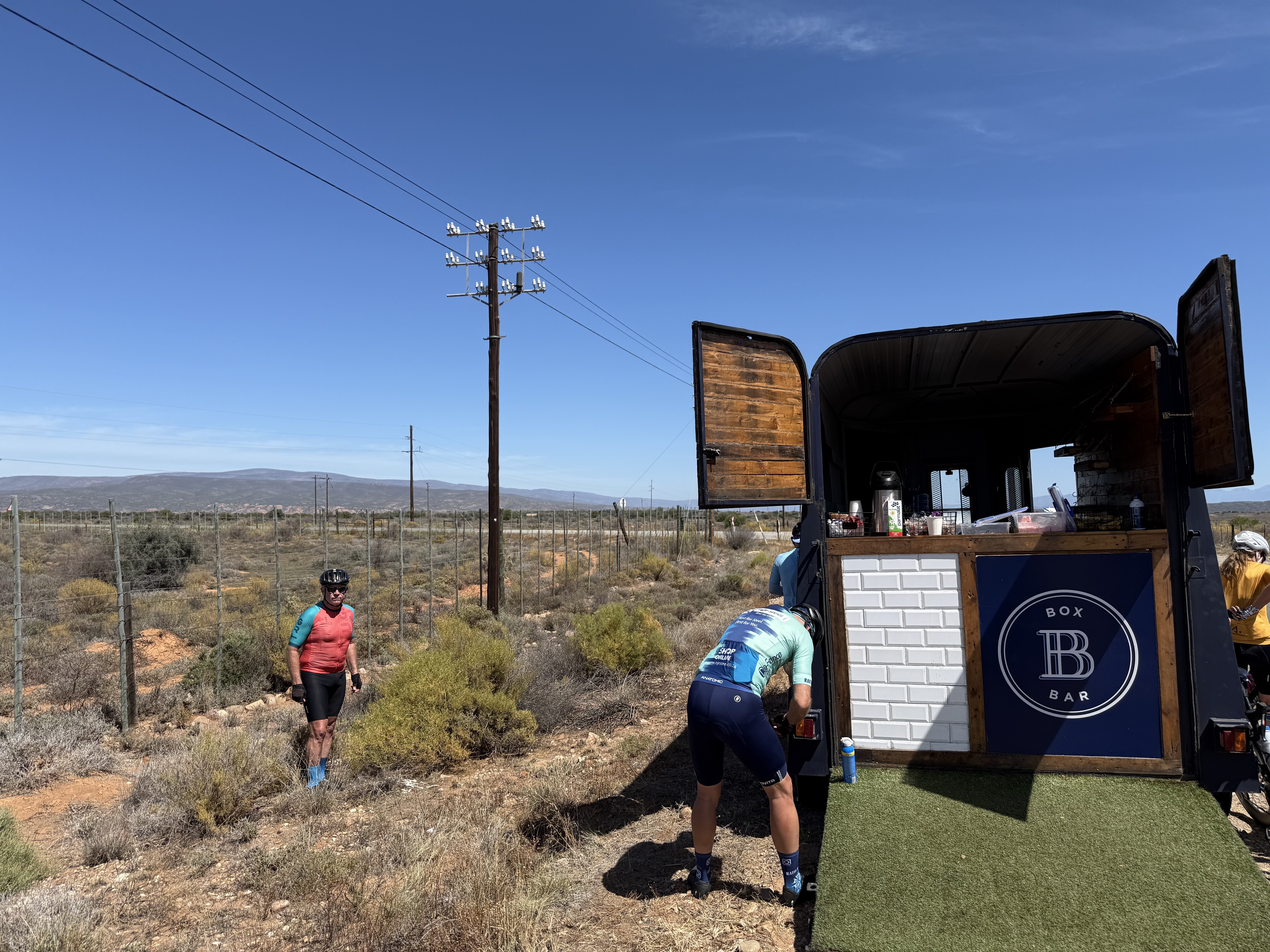 box bar water point on stage