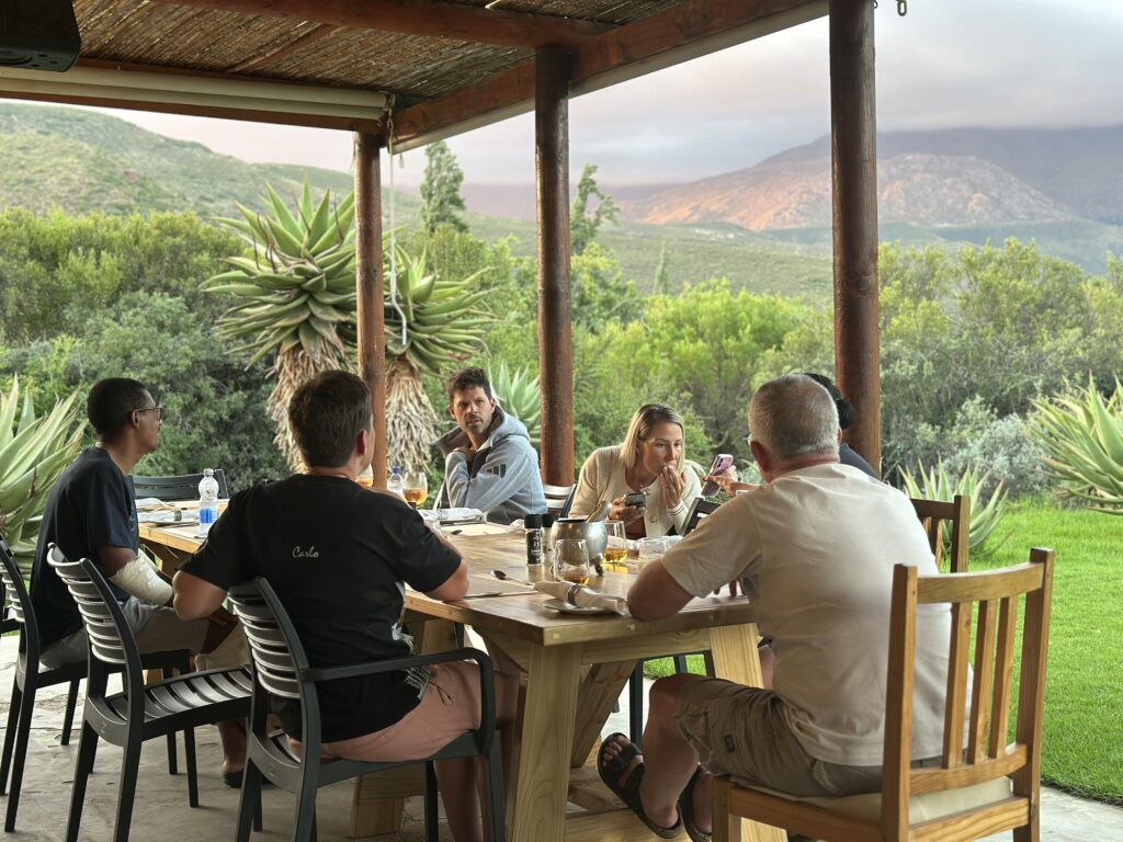 evening dinner on tour