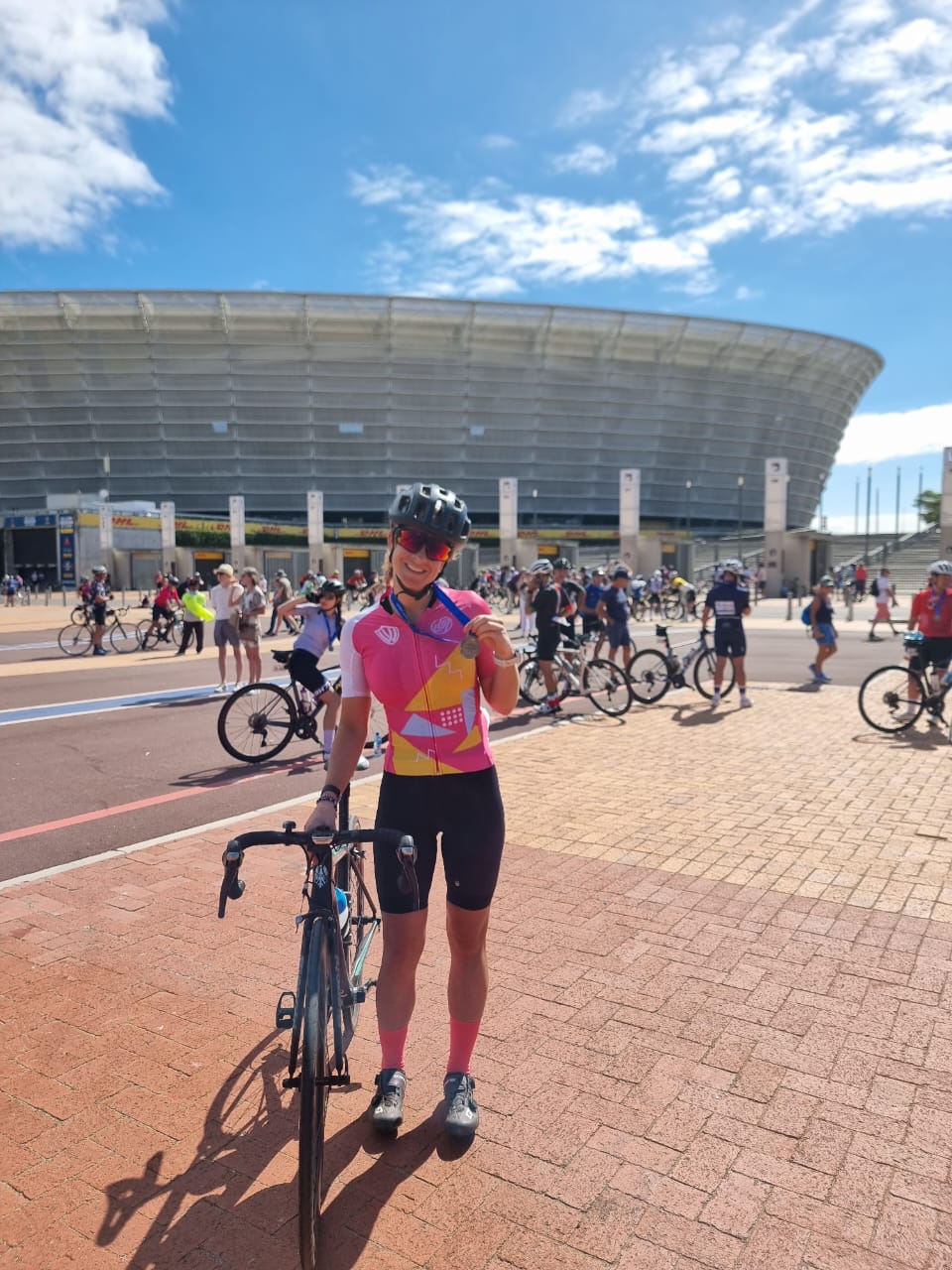 Cape Town cycle tour rider Cape Town stadium